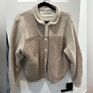 Outdoor voices Sherpa button down jacket